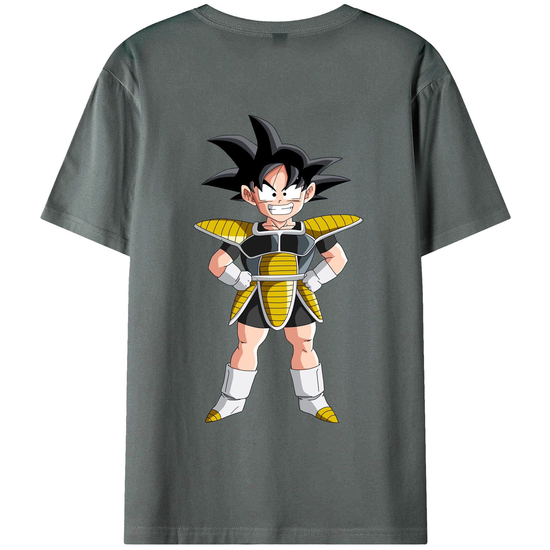 （画像用） ドラゴンボール 孫悟空（そん ごくう）Son Goku カカロット DRAGON BALL Kakarotto 綿100％ メンズ半袖Tシャツ（バックプリント） 通気性